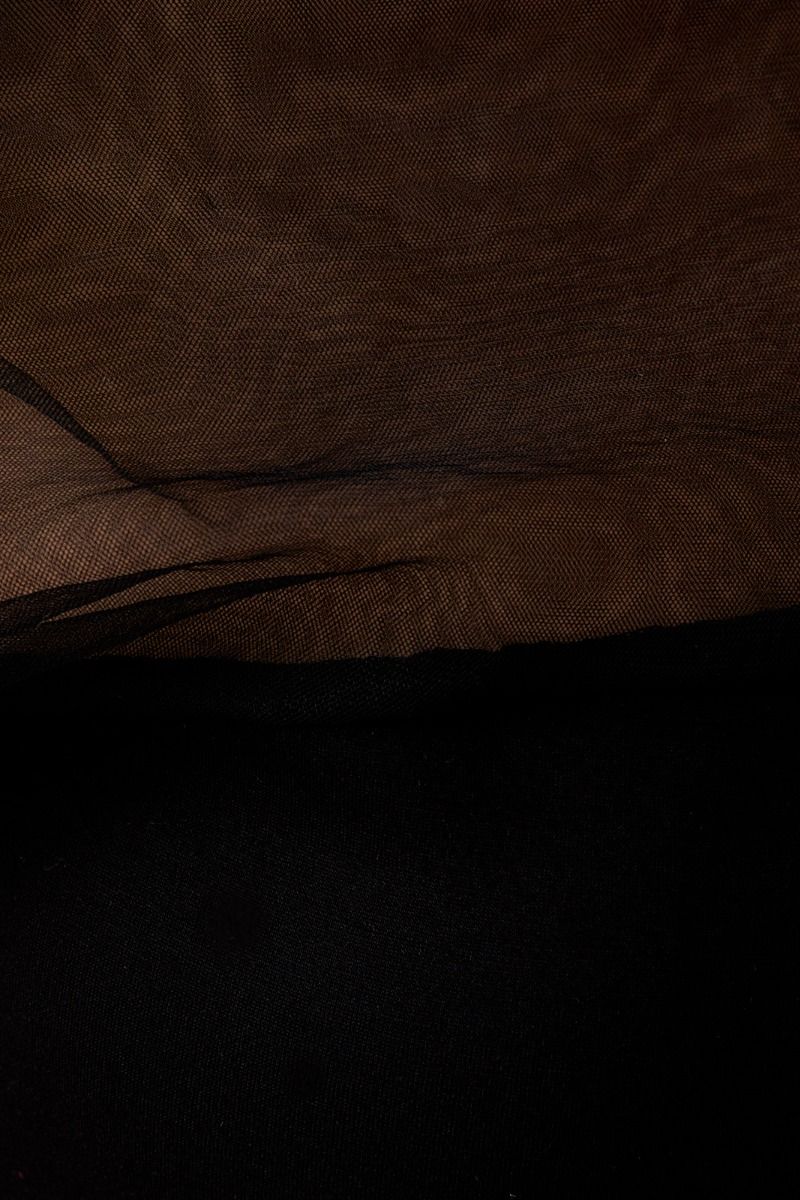 Draped Black Top