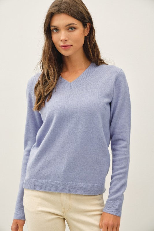 Wool Touch V-neck Sweater
