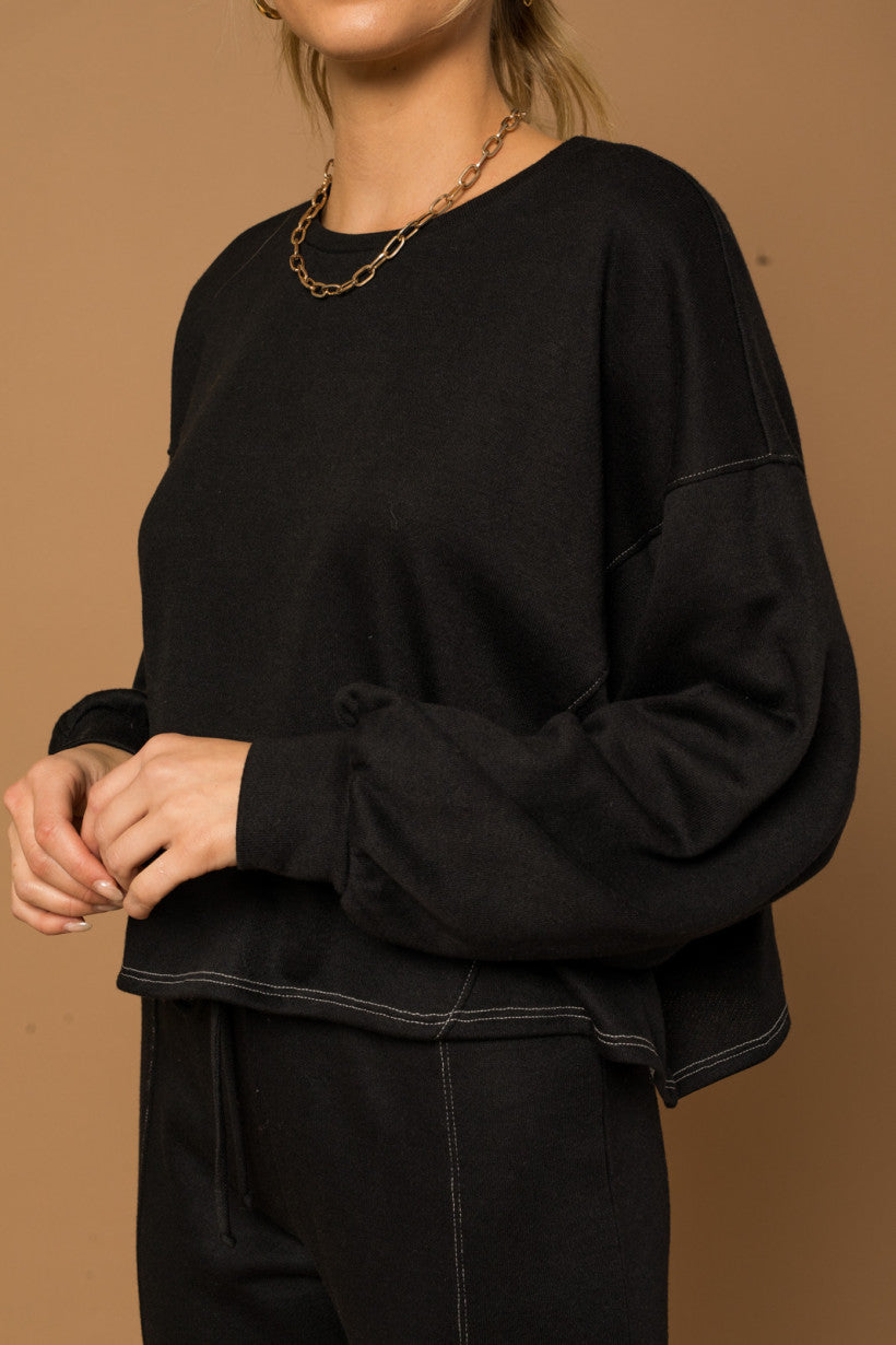 Contrast Stitch Sweatshirt
